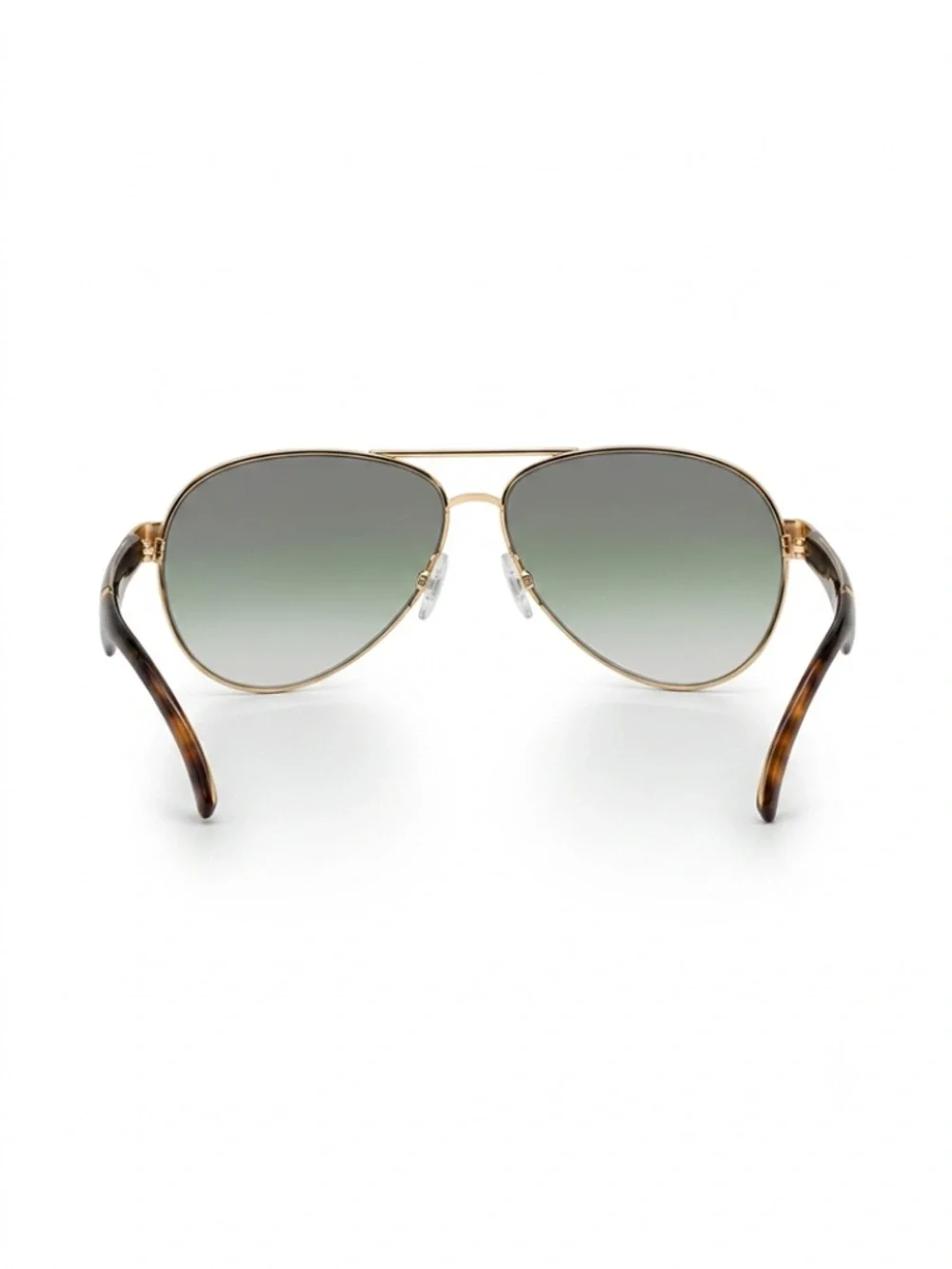 John Galliano JG0015 Gold Aviator Sunglasses — Tortoise & Brown Gradient